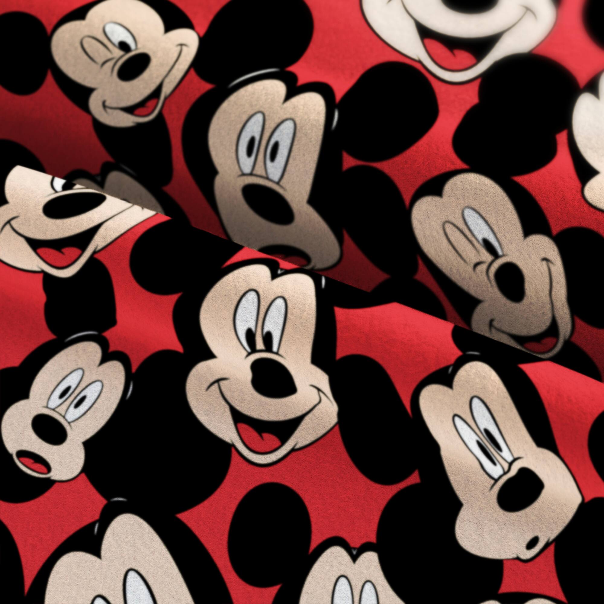 Springs Creative Disney® Mickey Mouse Heads on Red Fleece